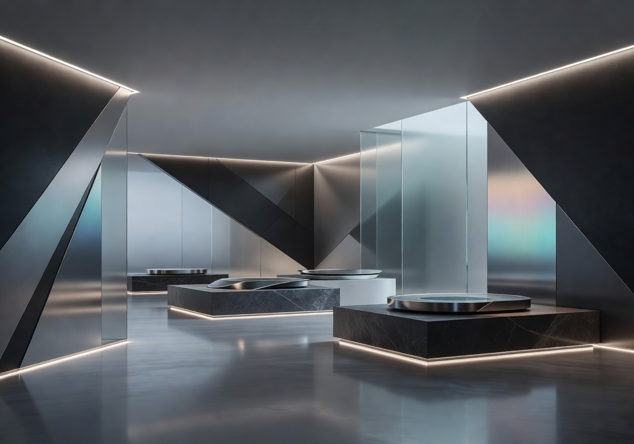 Abstract modern aesthetic representing premium SaaS casino design